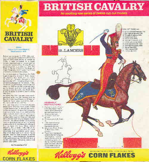 1970 Cornflakes British Cavalry 12th Lancers