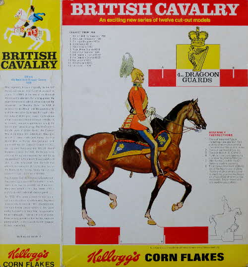 1970 Cornflakes British Cavalry 4th Dragoon Guards