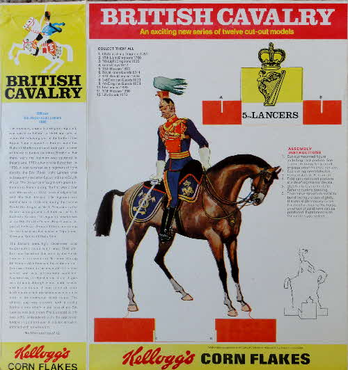 1970 Cornflakes British Cavalry No 10 5th Lancers 2