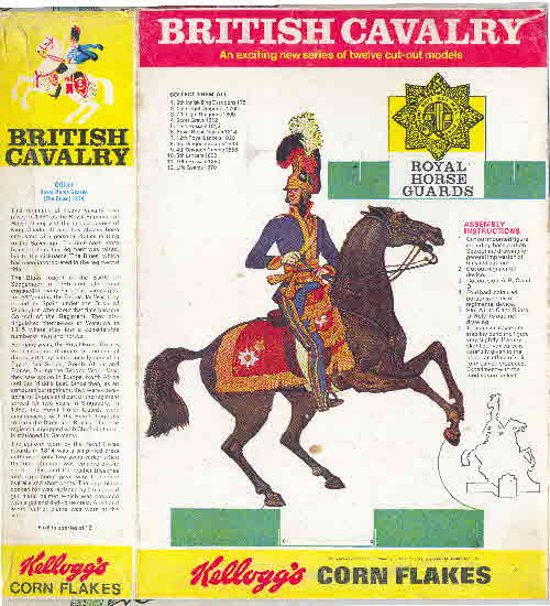 1970 Cornflakes British Cavalry Royal Horse Guards1
