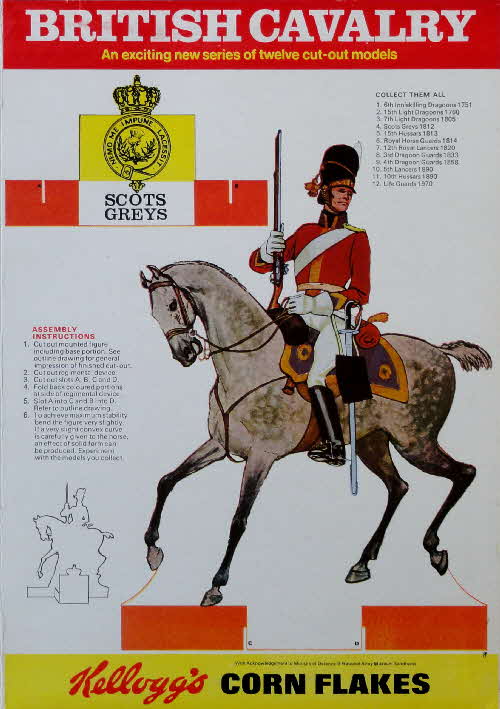 1970 Cornflakes British Cavalry Scots Greys