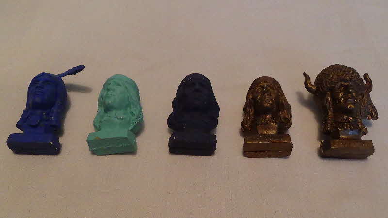 1974 Cornflakes Famous Indian Chiefs Heads Pre Production Sample 1