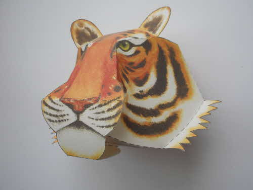 1992 Cornflakes Animal Heads Tiger made (3)