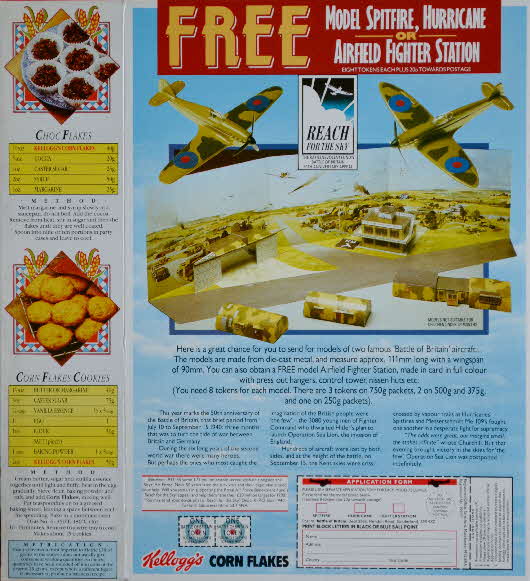 1993 Cornflakes Battle of Britain collection airfield & planes