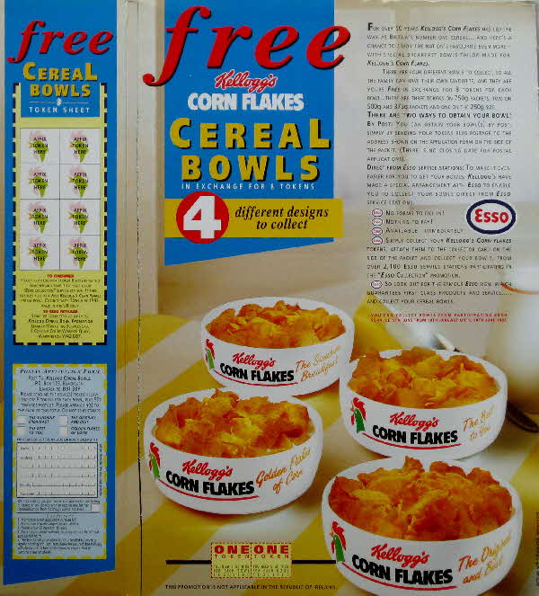1991 Cornflakes Cereal Bowls