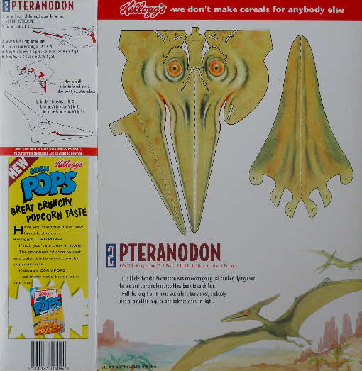 1993 Cornflakes Dinosaur Heads No 2 Pteranadon