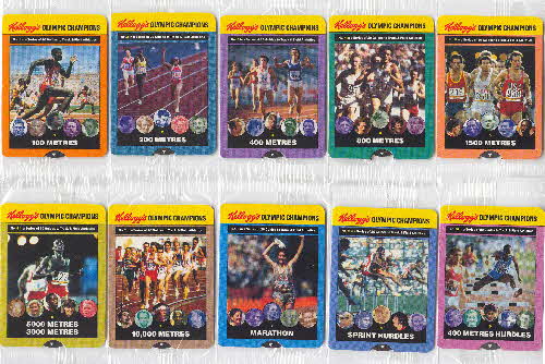 1992 Cornflakes Olympic Champion Fact cards 1