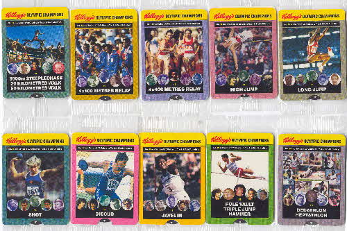 1992 Cornflakes Olympic Champion Fact cards 2