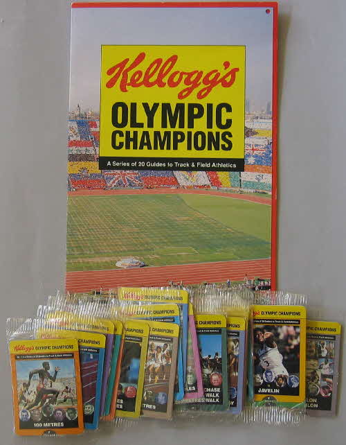 1992 Cornflakes Olympic Champion Fact cards folder