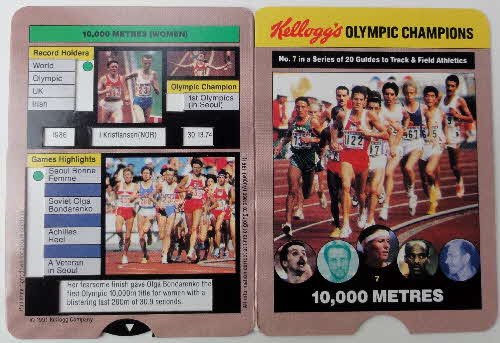 1992 Cornflakes Olympic Champion Fact cards loose (1)