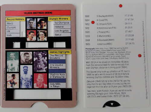 1992 Cornflakes Olympic Champion Fact cards loose (3)