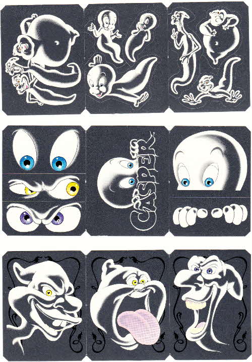 1995 Cornflakes Casper Glow in Dark stickers (5)