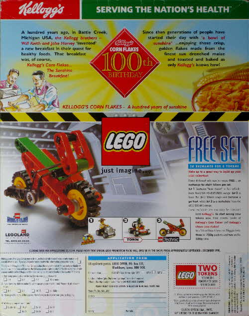1998 Cornflakes Lego sets - Bike