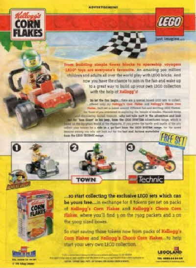 1998 Cornflakes Lego sets (betr)