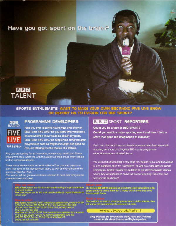 2002 Cornflakes BBC Talent