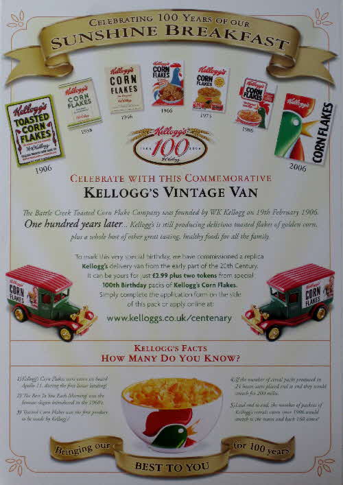 2006 Cornflakes 100th Anniversary of Breakfast - Van offer