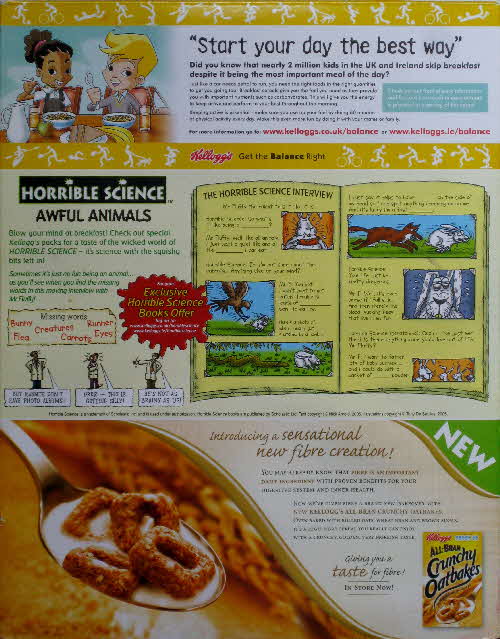 2006 Cornflakes Horrible Science Awful Animals