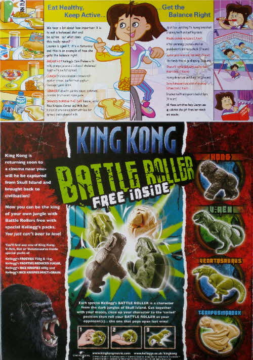 2005 Cornflakes King Kong Battle Rollers