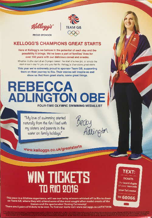 2016 Cornflakes Win Rio Olympic Tickets - Rebecca Adlington (2)