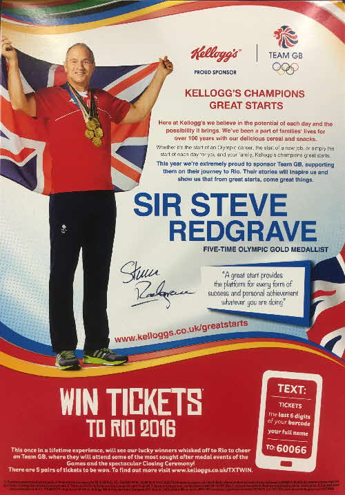 2016 Cornflakes Win Tickets Rio Olympics Steve Redgrave (2)