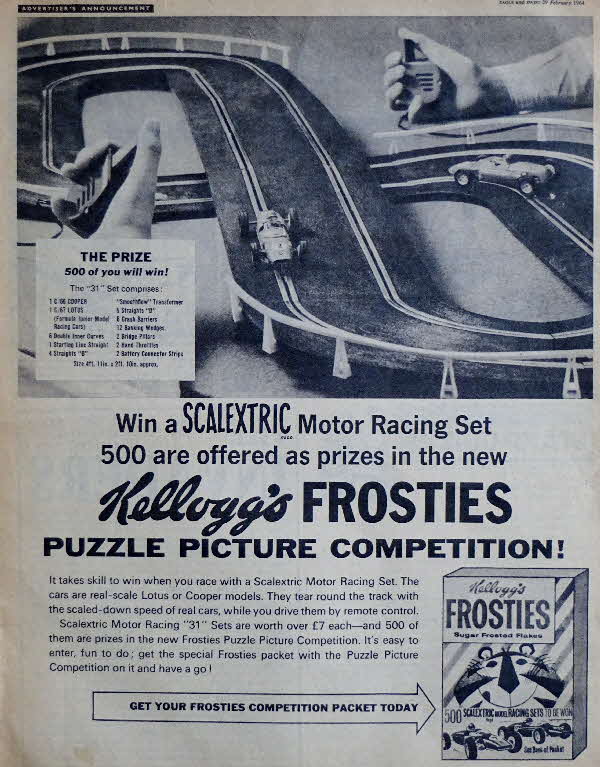 1964 Frosties Scalextric Competition