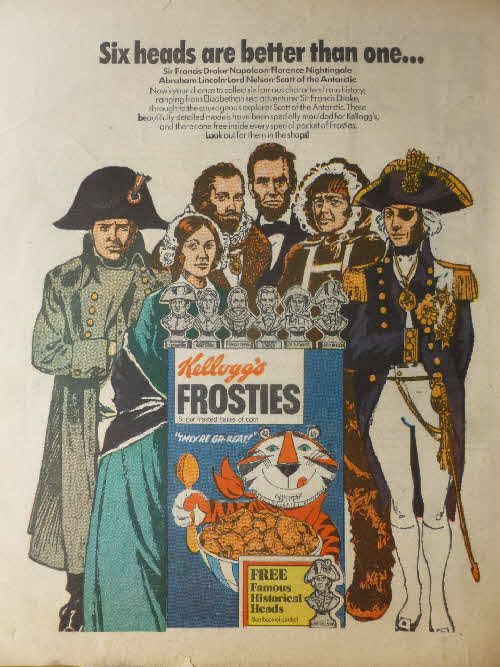 1973 Frosties Famous Heads advert1