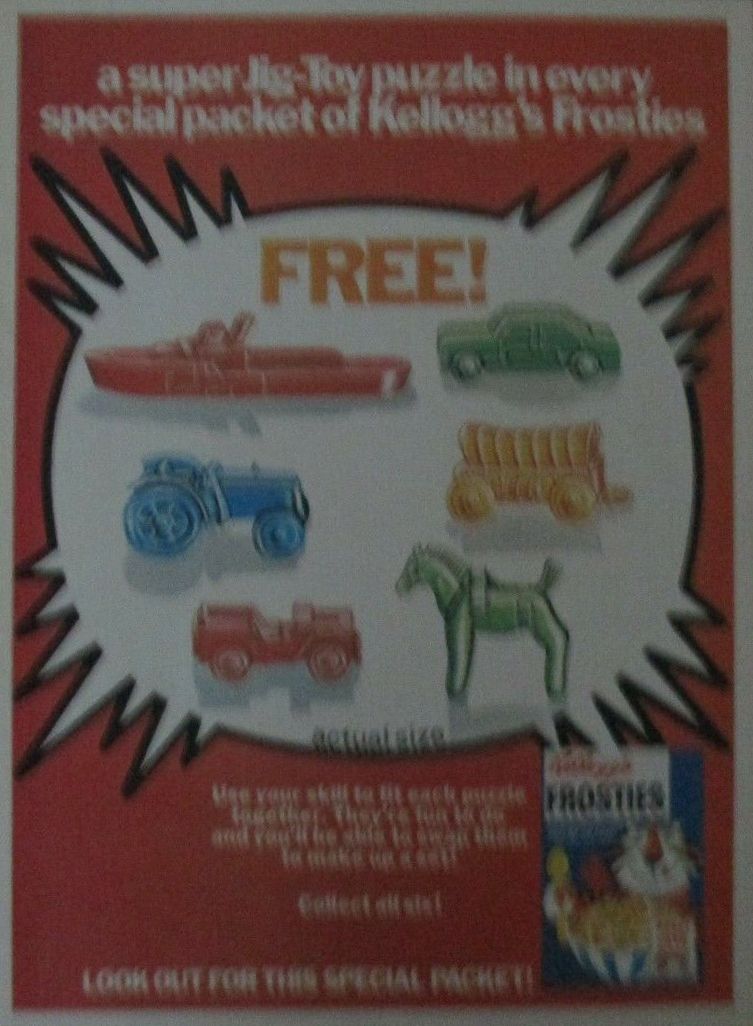 1970 Frosties Jigtoys ad betr