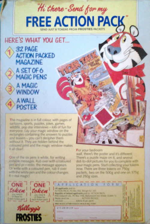 1987 Frosties Tiger Talk Magazine set (betr)