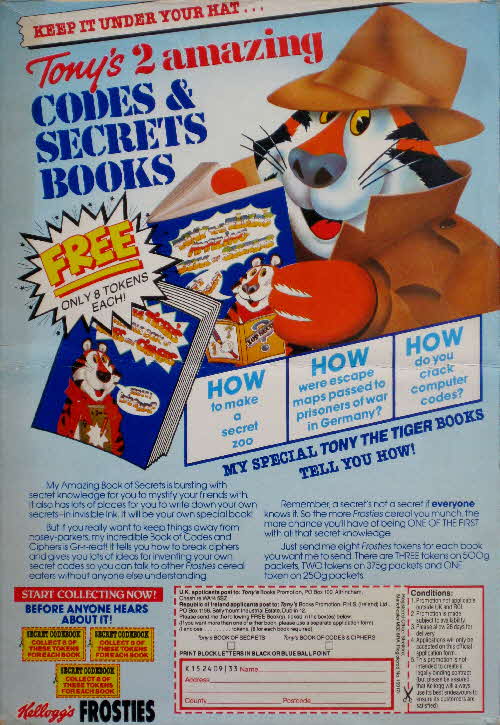 1986 Frosties Codes & Secrets Books