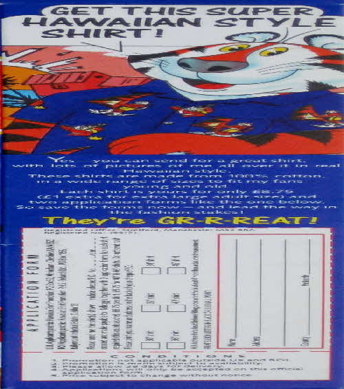 1989 Frosties Joke Machine & Hawaiian shirt