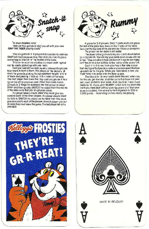 1987 Frosties Its a Pack of Fun Playing Cards  (2)
