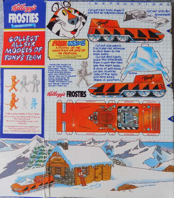 1985 Frosties Tony Models & Cut out scene 2  (1)