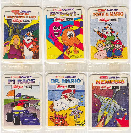 1993 Frosties Nintendo Gameboy cards & Stickers 1