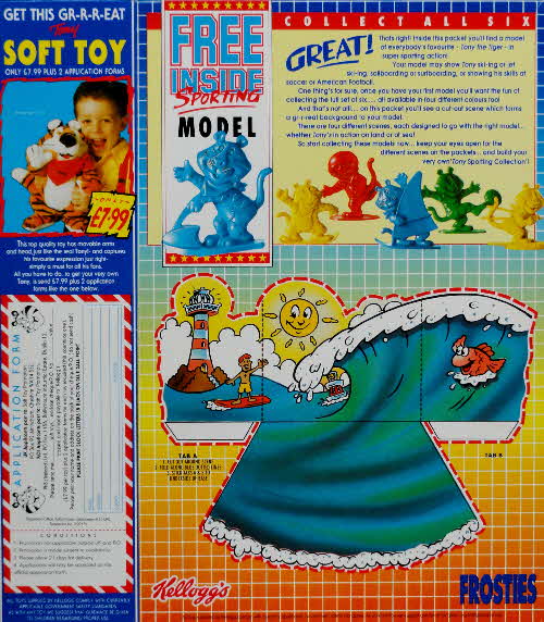 1991 Frosties Sporting Tony - Sea and Soft Toy