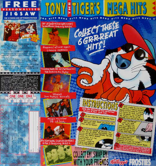 1990 Frosties Mega Hits Records & Personalised Jigsaw