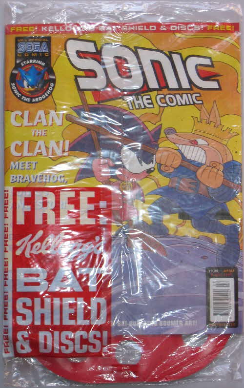 1997 Frosties Batman Discs folder free Sonic Comic