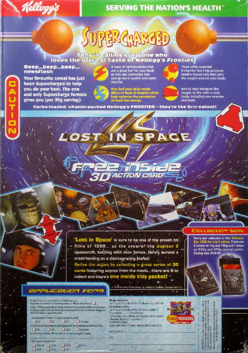 1998 Frosties Lost in Space 3D Action Cards & Case