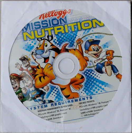1999 Frosties Misson Nutrition CD Rom game1