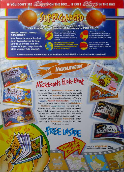 1997 Frosties Nicktoons Flick Books
