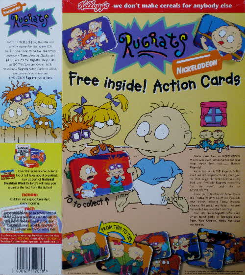 1996 Frosties Rugrats Action cards1