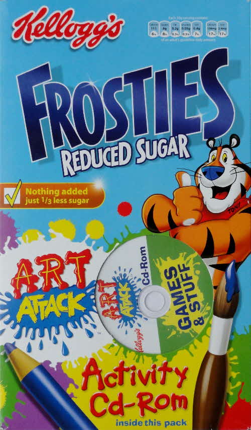 2006 Frosties Reduced Sugar Art Attack CD ROM front - Games & Stuff