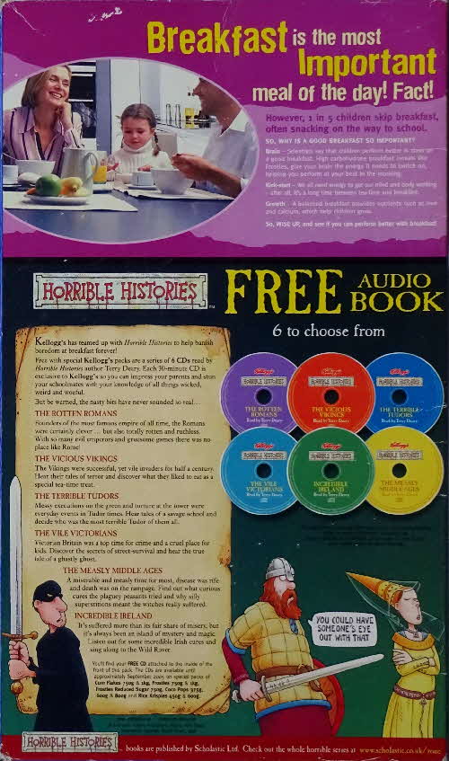 2005 Frosties Horrible Histories pack CDs (3)