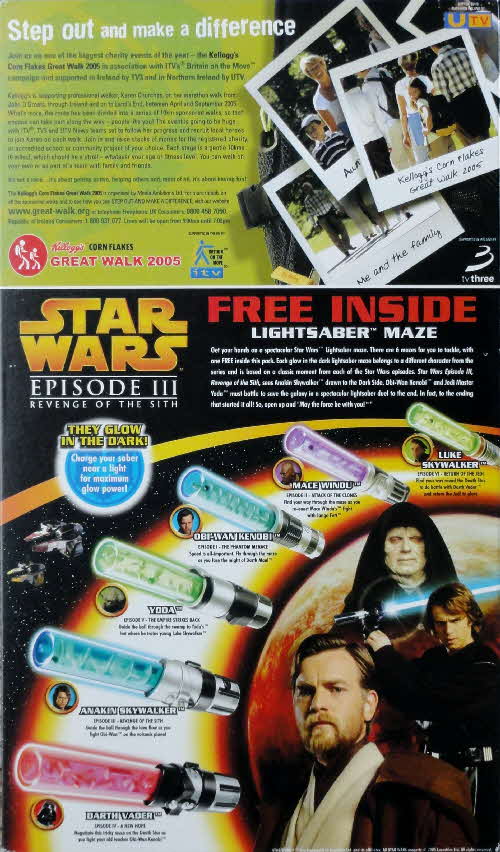 2005 Frosties Star Wars Light Sabres