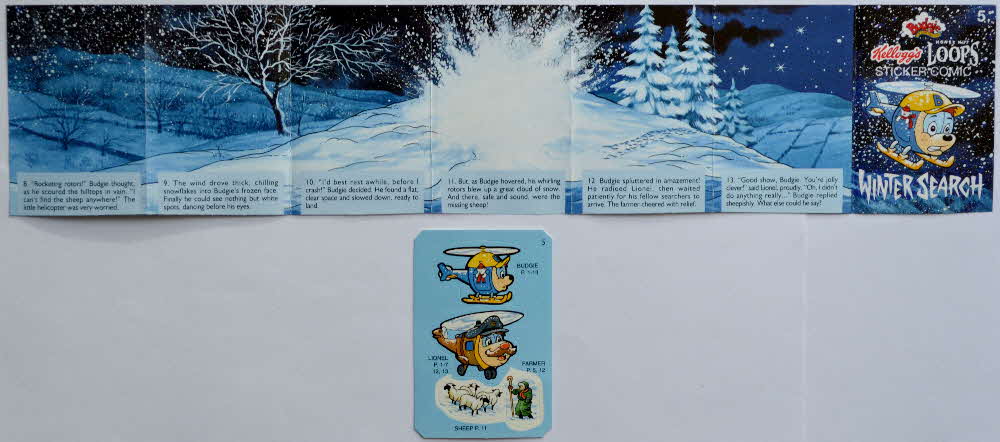 1995 Honey Nut Loops Budgie the Helicopter stickers - opened (2)