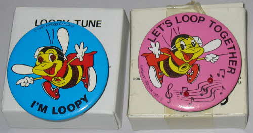 1991 Honey Nut Loops Musical Loopy badges1