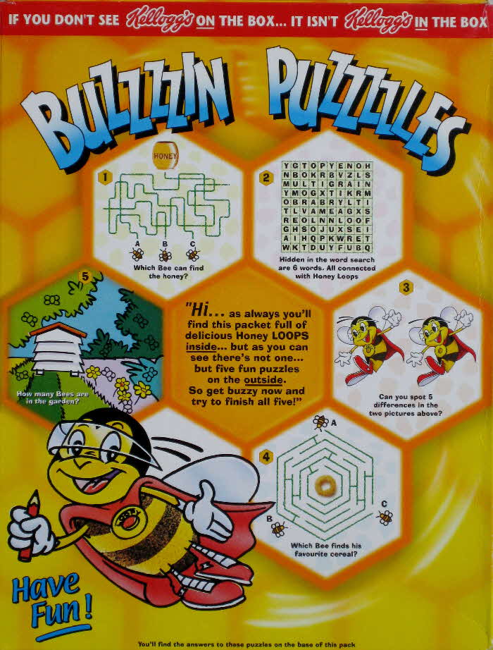 1999 Honey Loops Buzzzzin Puzzles