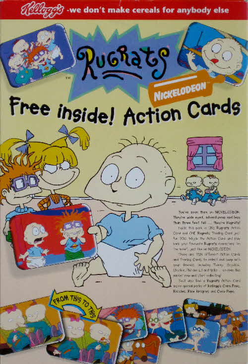 1996  Honey Nut Loops Rugrats Action Cards