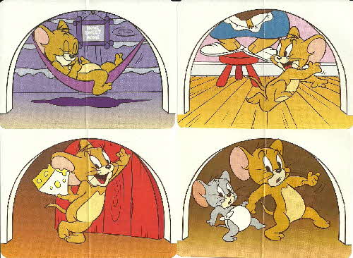 1998 Choco Krispies Tom & Jerry stickers Mouse holes (1)