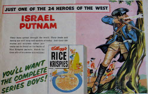 1956 Rice Krispies Heros of the West 1