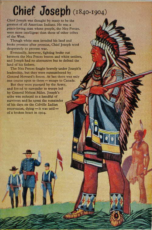 1956 Rice Krispies Lore of the West Chief Joseph